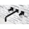 Kingston Brass KS6020DKL Wall Mount Tub Faucet, Matte Black KS6020DKL - alternate 5